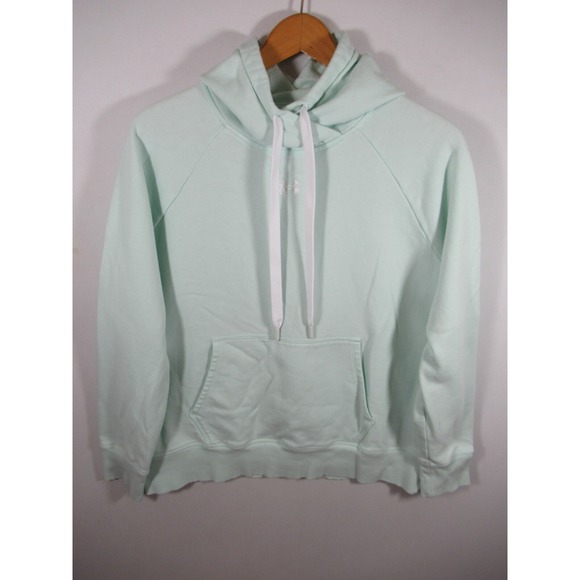 Under Armour Tops - Under Armour Rival Pullover Hoodie Women Large Green Sweatshirt Loose